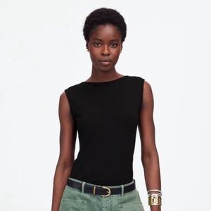 Madewell Black Low-Back Tee